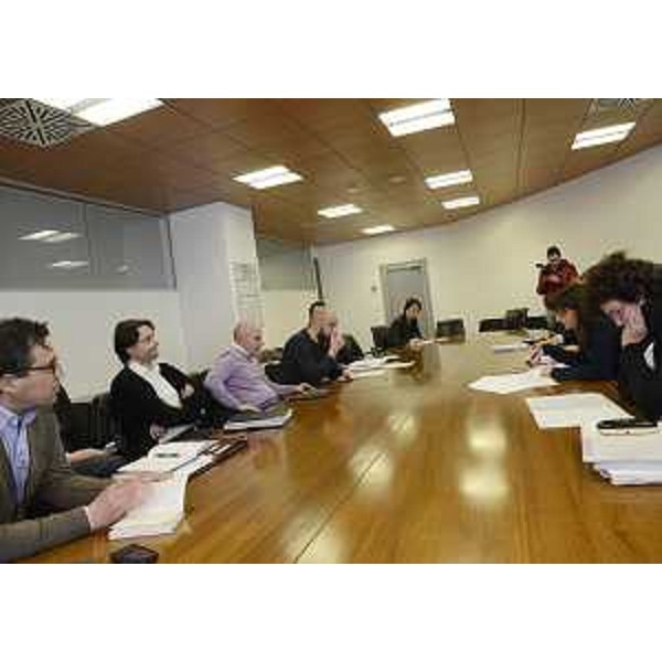 Debora Serracchiani (Presidente Regione Friuli Venezia Giulia) e Loredana Panariti (Assessore regionale Lavoro) incontrano rappresentanti sindacali delle sigle FENEAL UIL, FILCA CISL e FILLEA CGIL sulla crisi dell'Azienda Vidoni S.p.A. di Tavagnacco - Udine 25/03/2016