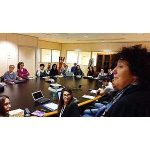 Loredana Panariti (Assessore regionale Formazione, Ricerca e Università) all'avvio del Corso di Europrogettazione, nella Sala 4R01 della sede della Regione Friuli Venezia Giulia in via Sabbadini 31 - Udine 31/03/2016