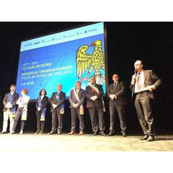 Gianni Torrenti (Assessore regionale Cultura) alla Fieste de Patrie dal Friûl - Gradisca d'Isonzo (03/04/2016)