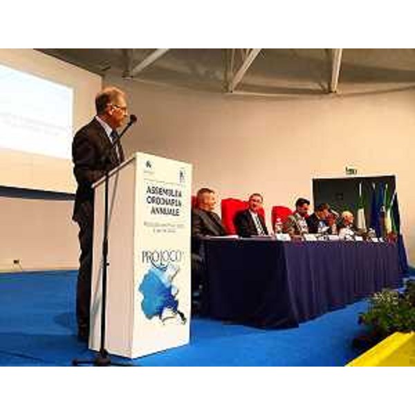 Valter Pezzarini (Presidente Comitato UNPLI FVG) all'assemblea annuale del Comitato regionale del Friuli Venezia Giulia dell'Unione Nazionale Pro Loco d'Italia (UNPLI) - Pozzuolo del Friuli 02/04/2016