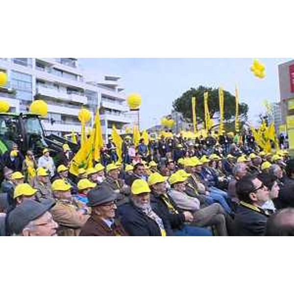 Manifestazione della Coldiretti intorno al Teatro Nuovo - Udine 02/04/2016