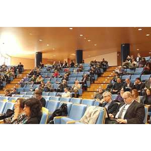 Platea al convegno "Legato non cado" sulla legge regionale n. 24 del 16 ottobre 2015, nell'Auditorium della Regione FVG - Udine 05/04/2016