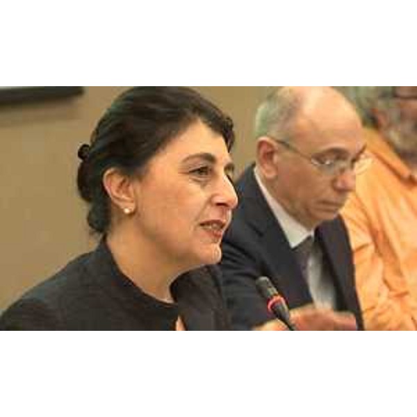 Mariagrazia Santoro (Assessore regionale Infrastrutture e Territorio) al convegno sugli Ecomusei a Villa Manin di Passariano - Codroipo 09/04/2016