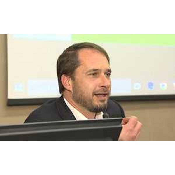 Cristiano Shaurli (Assessore regionale Risorse agricole e forestali) al convegno sugli Ecomusei a Villa Manin di Passariano - Codroipo 09/04/2016