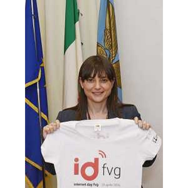 Debora Serracchiani (Presidente Regione Friuli Venezia Giulia) alla presentazione dell'evento "internet day fvg / id fvg", nella sede della Regione - Trieste 12/04/2016