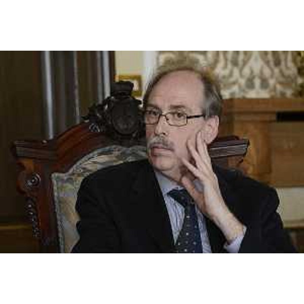 Gianni Torrenti (Assessore regionale Cultura) alla presentazione del Progetto di digitalizzazione dell'archivio storico del quotidiano Il Piccolo, in Municipio - Trieste 13/04/2016