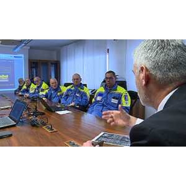 Paolo Panontin (Assessore regionale Protezione civile) alla presentazione del diploma a carattere temporaneo denominato Orcolat istituito dal Comitato regionale A.R.I. FVG, a 40 anni dal terremoto del Friuli, nella sede della Protezione civile - Palmanova 14/04/2016