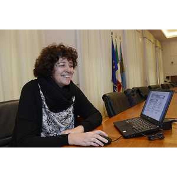 Loredana Panariti (Assessore regionale Lavoro, Formazione, Istruzione, Pari Opportunità, Politiche giovanili, Ricerca e Università) alla presentazione delle nuove pagine "Interventi per il lavoro", "Servizi per i lavoratori" e "Servizi per i datori di lavoro" del sito della Regione FVG - Trieste 14/04/2016
