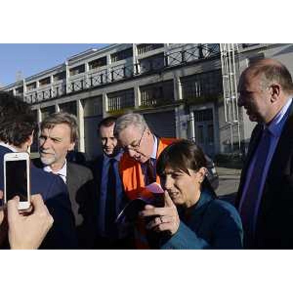 Visita di Graziano Delrio (Ministro Infrastrutture e Trasporti) al Porto Nuovo accompagnato da Debora Serracchiani (Presidente Regione Friuli Venezia Giulia) e Roberto Cosolini (Sindaco Trieste) - Trieste 14/04/2016