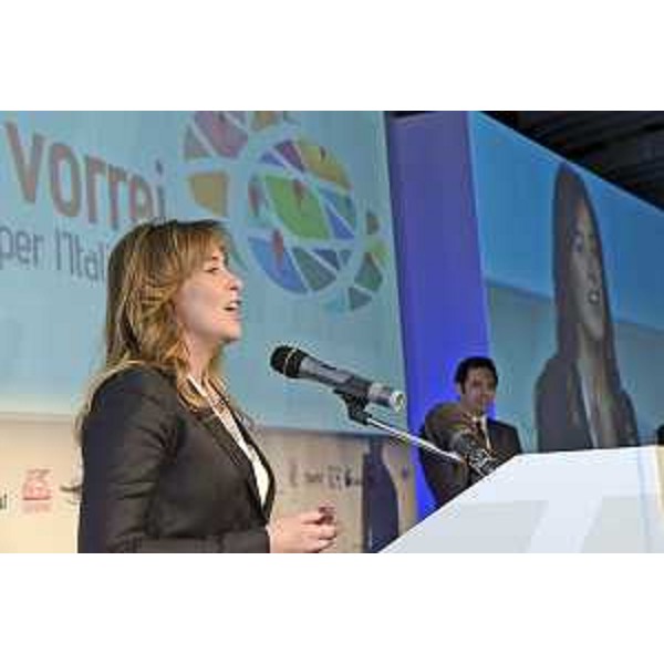 Maria Elena Boschi (Ministro Riforme costituzionali e Rapporti Parlamento) alla settima assemblea nazionale ANCI Giovani, sul tema "La Città che vorrei", alla Stazione Marittima - Trieste 16/04/2016
