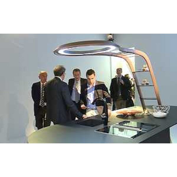Sergio Bolzonello (Vicepresidente Regione FVG e assessore Attività produttive) al cinquantacinquesimo Salone del Mobile - Rho (Milano) 15/04/2016
