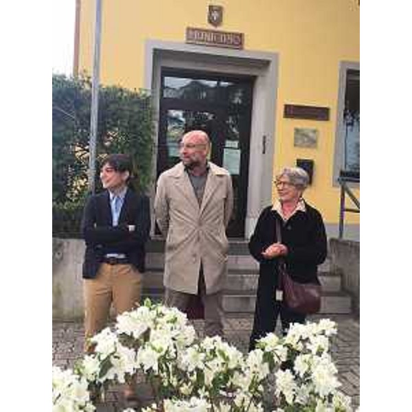 Debora Serracchiani (Presidente Regione Friuli Venezia Giulia) e Franco Cristin (Consigliere comunale) - San Pier d'Isonzo 18/04/2016