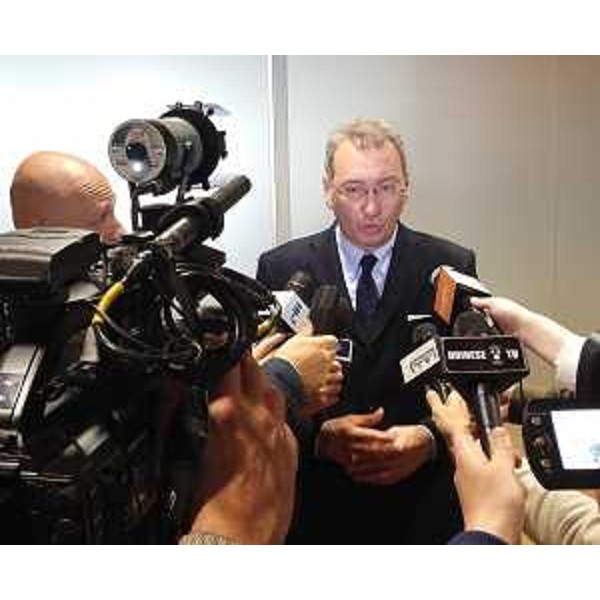 Sergio Bolzonello (Vicepresidente Regione FVG e assessore Attività produttive, Turismo e Cooperazione) alla conferenza stampa di presentazione dei dati 2015 sul turismo in FVG - Udine 18/04/2016