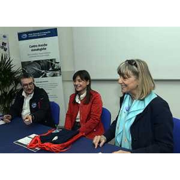 Debora Serracchiani (Presidente Regione Friuli Venezia Giulia) all'inaugurazione della nuova sede del Centro di ricerche sismologiche dell'Istituto nazionale di oceanografia e di geofisica sperimentale - Udine 19/04/2016