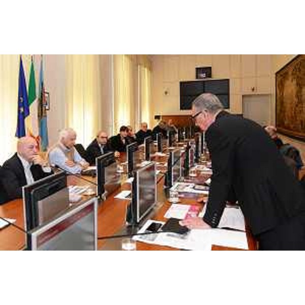 Riunione della giuria del Premio giornalistico internazionale Marco Luchetta, nel Palazzo della Regione Friuli Venezia Giulia - Trieste 22/04/2016 (Foto Ettore Spezza)