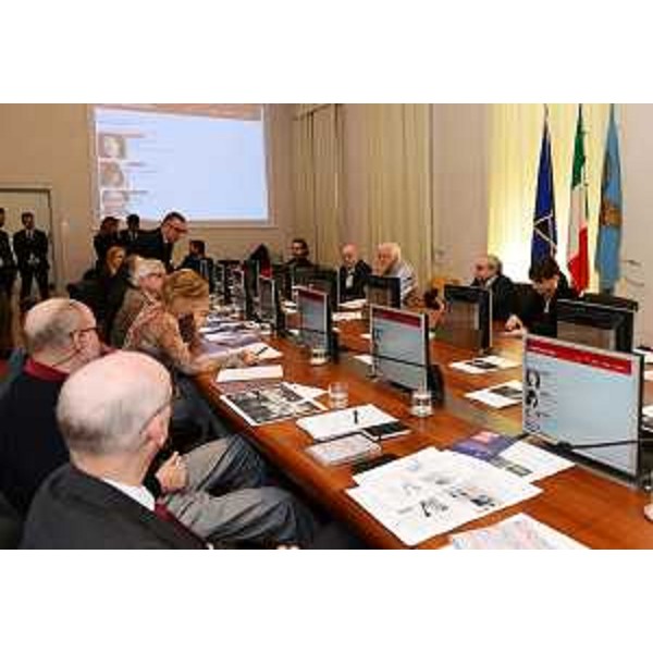 Riunione della giuria del Premio giornalistico internazionale Marco Luchetta, nel Palazzo della Regione Friuli Venezia Giulia - Trieste 22/04/2016 (Foto Ettore Spezza)