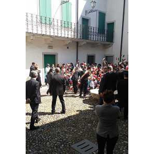 Sergio Mattarella (Presidente Repubblica Italiana) a Venzone per le celebrazioni a 40 anni dal terremoto in Friuli - 06/05/2016