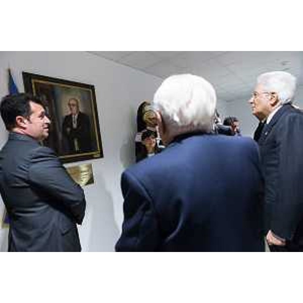 Sergio Mattarella (Presidente Repubblica Italiana) alla cerimonia d'intitolazione dell'Auditorium della Regione Friuli Venezia Giulia ad Antonio Comelli - Udine 06/05/2016