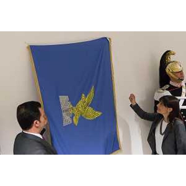 Franco Iacop (Presidente Consiglio regionale) e Debora Serracchiani (Presidente Regione Friuli Venezia Giulia) alla cerimonia d'intitolazione dell'Auditorium della Regione FVG ad Antonio Comelli - Udine 06/05/2016