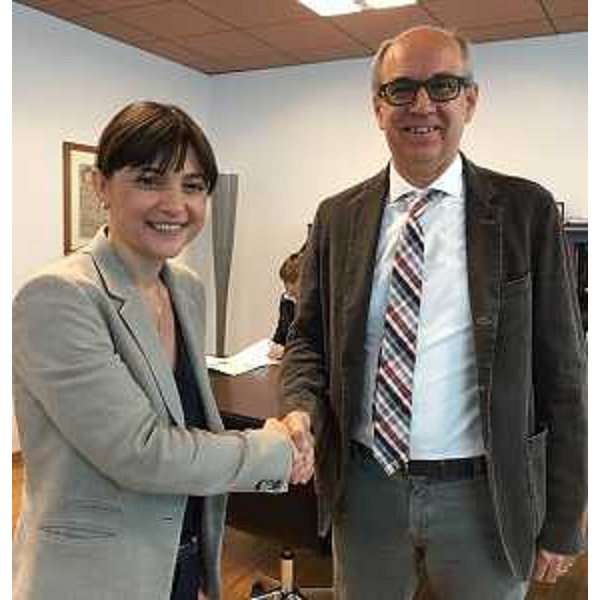 Debora Serracchiani (Presidente Regione Friuli Venezia Giulia) e Giorgio Simon [Direttore generale Azienda Assistenza Sanitaria (AAS) n. 5 Friuli Occidentale] - Udine 09/05/2016