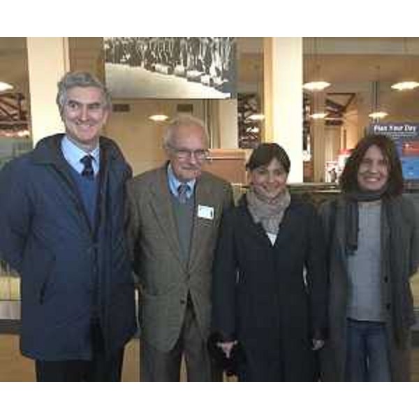 Francesco Genuardi (Console generale d'Italia a New York), Eligio Clapcich (Associazione Giuliani nel Mondo New York), Debora Serracchiani (Presidente Regione Friuli Venezia Giulia) e Chiara Barbo (Associazione Giuliani nel Mondo New Jersey) all'Immigration Museum di Ellis Island - New York 15/05/2016