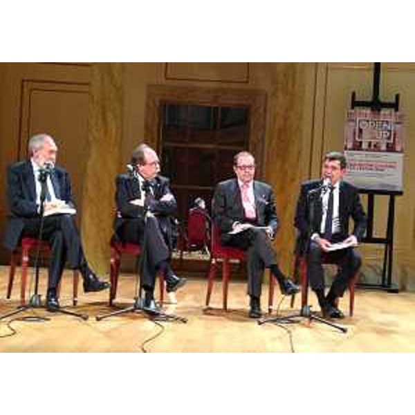 Dibattito sull'Art Bonus, provvedimento governativo teso a incentivare gli interventi dei privati nella Cultura attraverso sgravi fiscali, al Teatro Comunale Giuseppe Verdi - Trieste 18/05/2016