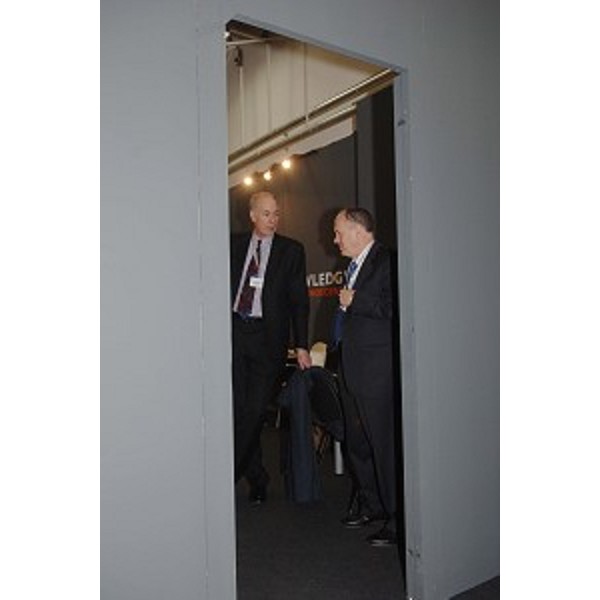 Gleen Hiemstra (Futurologo) e Edward Prescotto (Premio Nobel per l'economia 2004) (Udine, 11/02/06)