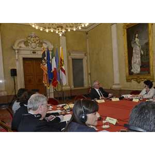 Ottava assemblea del Gruppo Europeo di Cooperazione Territoriale (GECT) Euregio Senza Confini, nella sede della Regione Friuli Venezia Giulia - Trieste 23/05/2016