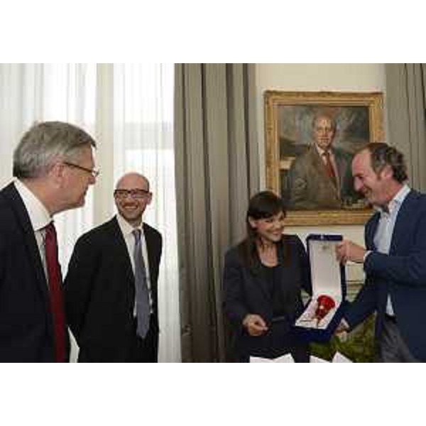 Peter Kaiser (Governatore Land Carinzia), Debora Serracchiani (Presidente Regione Friuli Venezia Giulia) e Luca Zaia (Presidente Regione Veneto) nella sede della Regione Friuli Venezia Giulia - Trieste 23/05/2016