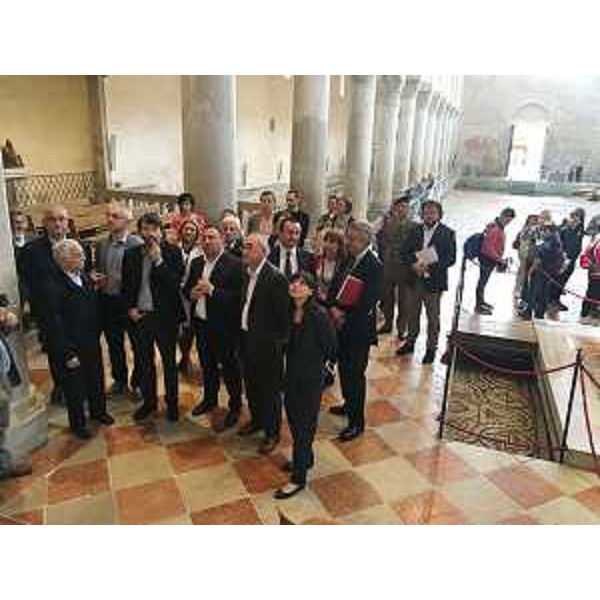 Visita di Dario Franceschini (Ministro Beni e Attività Culturali e Turismo) alla Basilica - Aquileia 23/05/2016