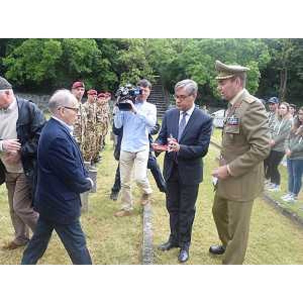 Cerimonia in memoria dei Caduti della Grande Guerra (iniziativa "L'Esercito combatte" organizzata dall'Esercito Italiano) - Cimitero Austroungarico di Prosecco (TS) 24/05/2016 (Foto CME Friuli Venezia Giulia)