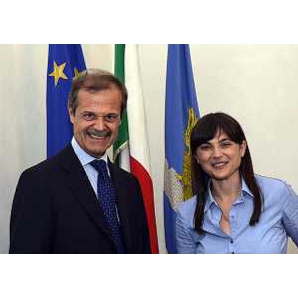Giampiero Massolo (Presidente Fincantieri) e Debora Serracchiani (Presidente Regione Friuli Venezia Giulia) - Trieste 07/06/2016