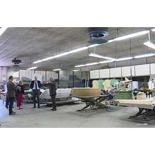 Sergio Bolzonello (Vicepresidente Regione FVG e assessore Attività produttive) visita la Moroso S.p.A. - Tavagnacco 07/06/2016