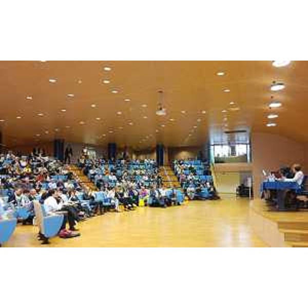 Il convegno "Building bridges between cross-border. Experiences 2007-2013 and perspectives 2014-2020" del Programma Interreg V-A Italia-Slovenia, nell'Auditorium Comelli della Regione FVG - Udine 09/06/2016