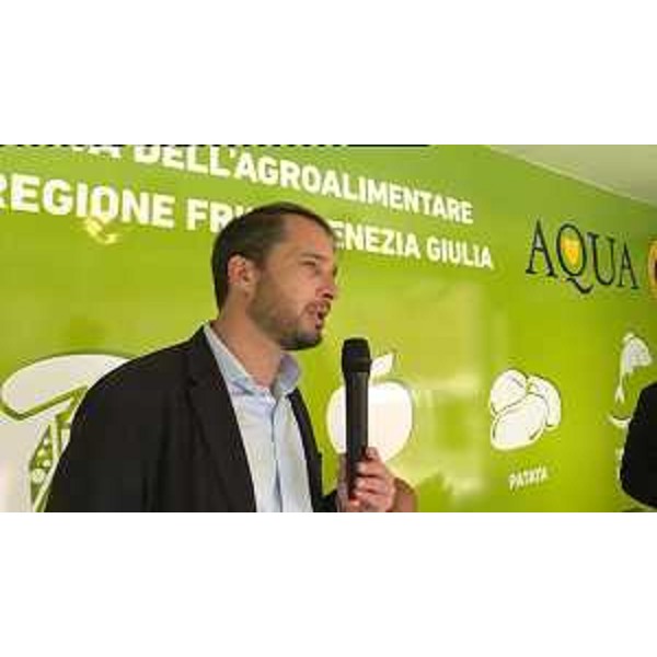 Cristiano Shaurli (Assessore regionale Risorse agricole e forestali) alla presentazione di AQuA on tour - Udine 20/06/2016