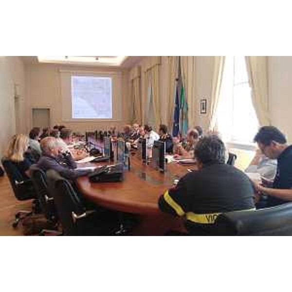 Riunione per la stesura di un Piano d'azione comune tra FVG e Slovenia per ridurre al minimo i rischi legati alla presenza di ordigni bellici inesplosi, nella sede della Regione Friuli Venezia Giulia - Trieste 22/06/2016
