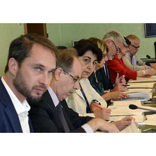 Gli assessori e il direttore generale della Regione Friuli Venezia Giulia durante la riunione della Giunta - Trieste 23/06/2016