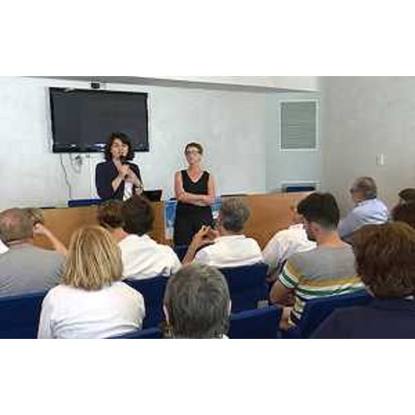 Mariagrazia Santoro (Assessore regionale Infrastrutture e Territorio) al Teatro Comunale per l'iniziativa "Il Treno di Pasolini" - Casarsa della Delizia 26/06/2016