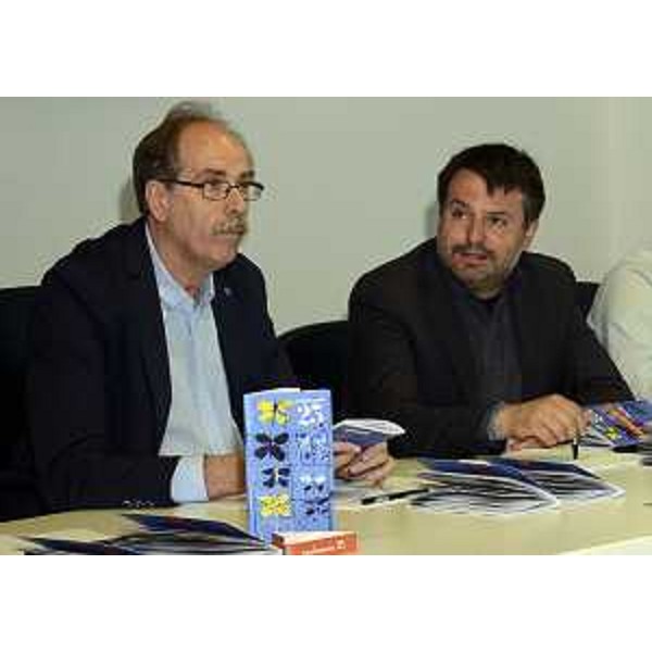 Gianni Torrenti (Assessore regionale Cultura, Sport e Solidarietà) e Francesco Brollo (Sindaco Tolmezzo) alla presentazione della XXV edizione del Festival "Carniarmonie" - Udine 27/06/2016