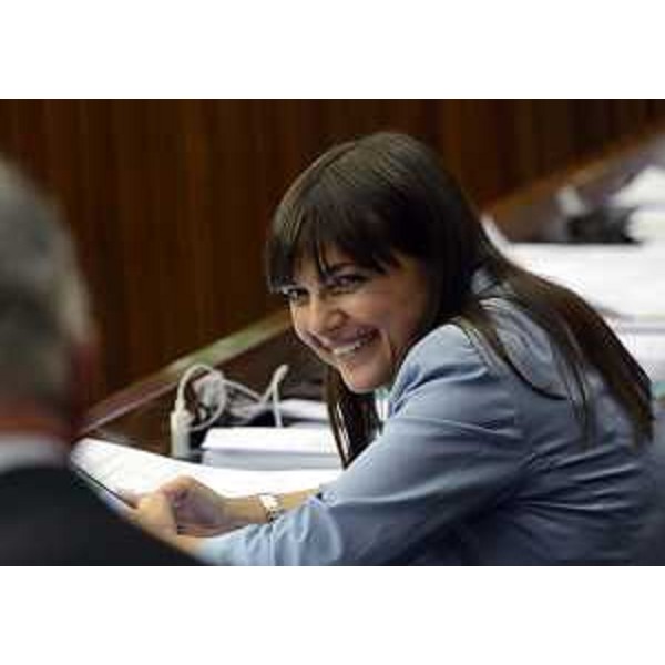 Debora Serracchiani (Presidente Regione Friuli Venezia Giulia) nell'Aula del Consiglio regionale - Trieste 23/06/2016