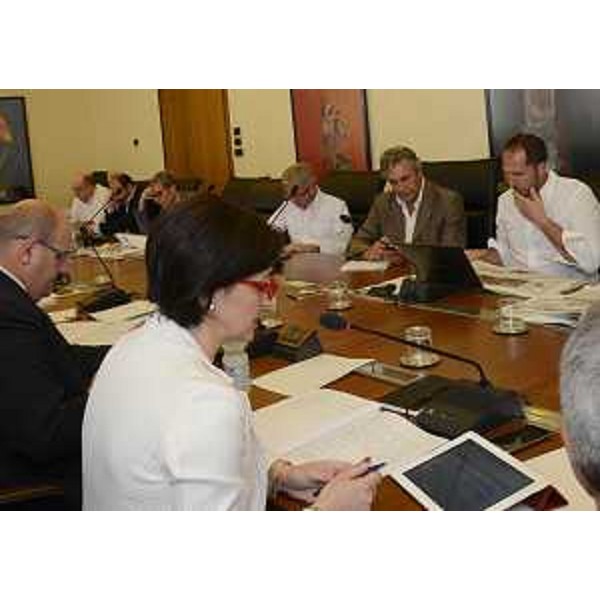 Sara Vito (Assessore regionale Ambiente ed Energia) illustra la DGR 2278/2014 su "Approvazione del progetto di Piano stralcio per l'Assetto Idrogeologico (PAI) dei Bacini idrografici dei tributari della Laguna di Marano e Grado, ivi compresa la Laguna medesima, del torrente Slizza e del Levante" in IV Commissione consiliare - Trieste 30/06/2016