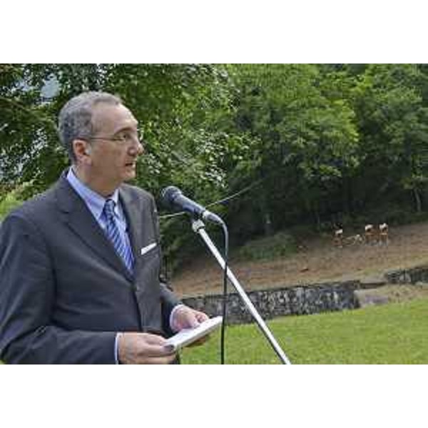 Sergio Bolzonello (Vicepresidente Regione FVG) alla cerimonia in ricordo dei Fuzilâz - Cercivento 01/07/2016