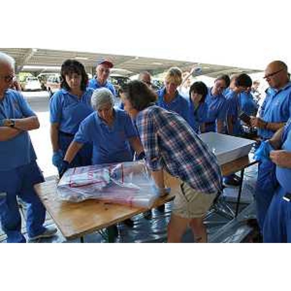 Volontari della Protezione civile del Friuli Venezia Giulia partecipano al corso di formazione per intervenire in caso di calamità a salvaguardia di beni culturali mobili, archivistici e librari, a Palmanova - giugno/luglio 2016