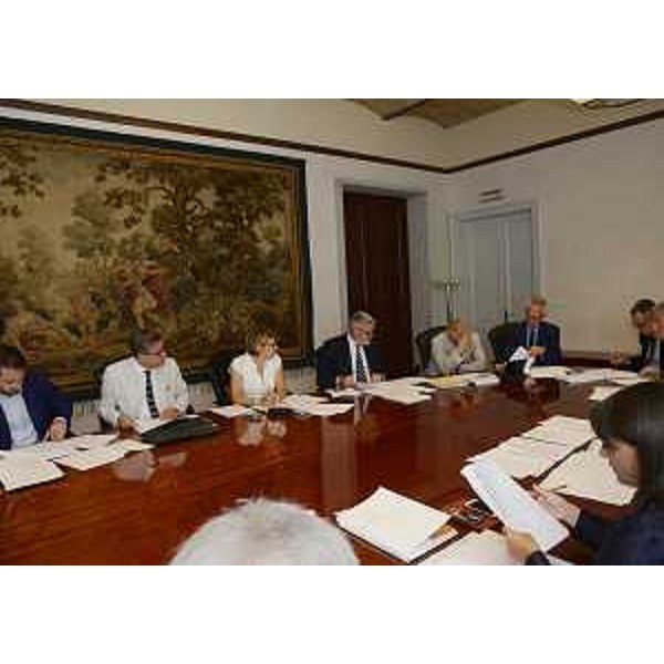 Riunione della Giunta presieduta da Debora Serracchiani (Presidente Regione Friuli Venezia Giulia), nella sede della Regione - Trieste 08/07/2016