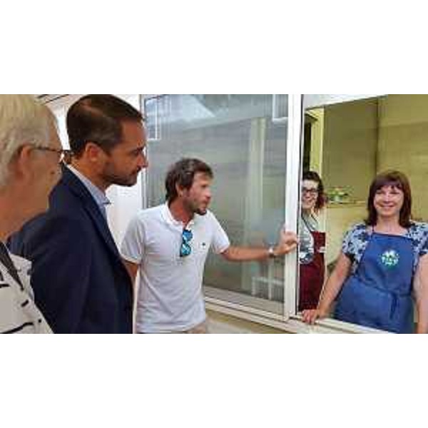 Cristiano Shaurli (Assessore regionale Risorse agricole e forestali) alla Mostra regionale delle pesche di Fiumicello - Fiumicello (UD) 14(07/2016