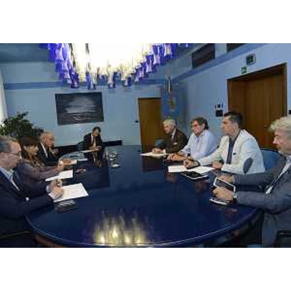 Sergio Bolzonello (Vicepresidente Regione FVG e assessore Attività produttive), Debora Serracchiani (Presidente Regione Friuli Venezia Giulia) all’incontro con i presidenti delle Camere di Commercio del Friuli Venezia Giulia - Trieste 15/07/2016