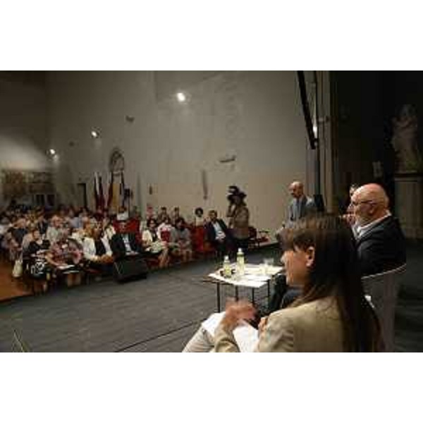 Debora Serracchiani (Presidente Regione Friuli Venezia Giulia), Paolo Rumiz (Giornalista e scrittore) al convegno Nuovi segnali dall'Osservatorio Europa - Cividale del Friuli (UD) 16/07/2016