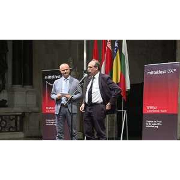 Gianni Torrenti (Assessore regionale Cultura) all'inaugurazione dell'edizione numero 25 del Mittelfest - Cividale del Friuli (UD) 16/07/2016