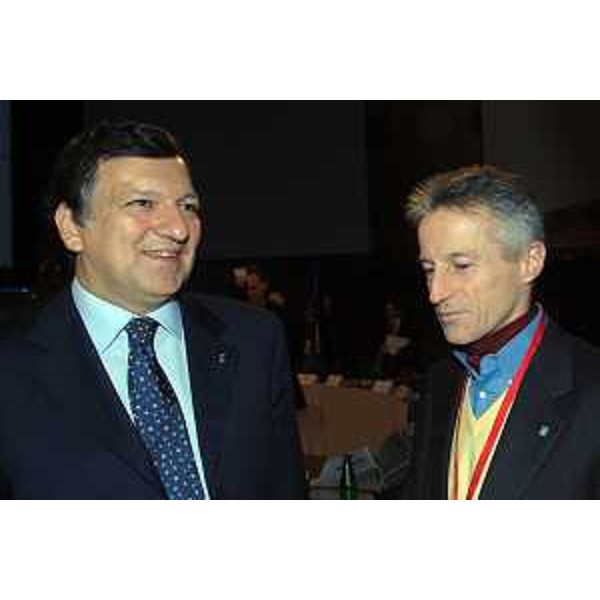Riccardo Illy (Presidente Regione Friuli Venezia Giulia) e Josè Manuel Barroso (Presidente della Commissione Europea) (Salisburgo, 28/01/06)