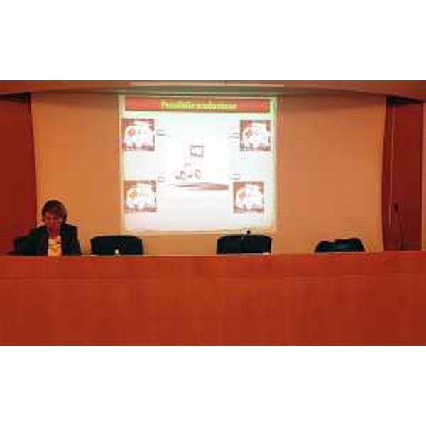 Maria Sandra Telesca (Assessore regionale Salute) durante la presentazione del Sistema ZULU - Trieste 19/07/2016